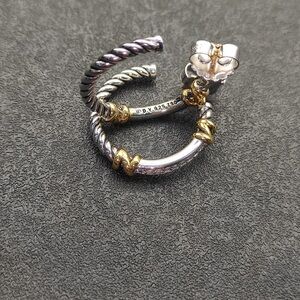 David Yurman 925 silver women's earrings